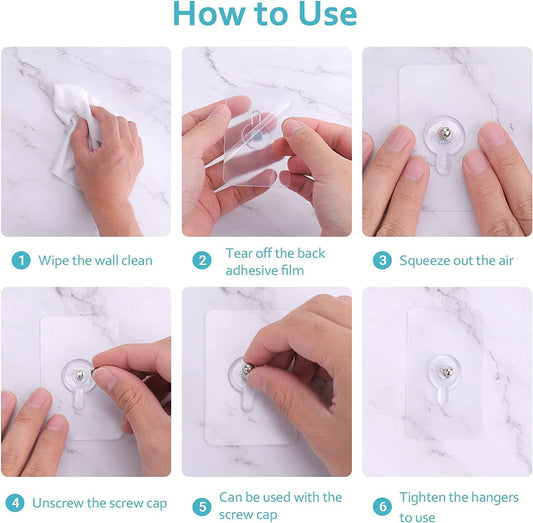 Transparent Wall Hooks